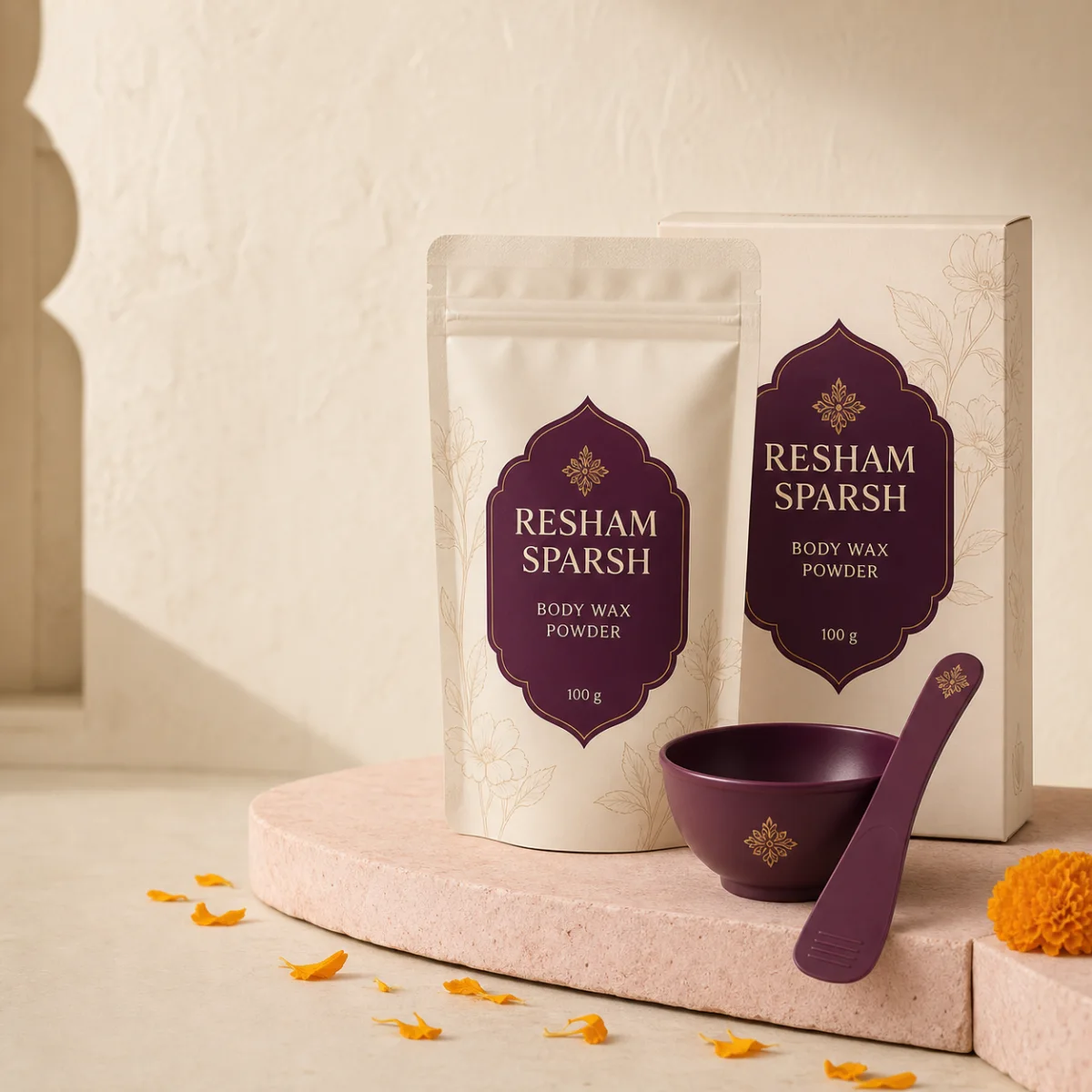 Resham Sparsh Body Wax Powder product pack